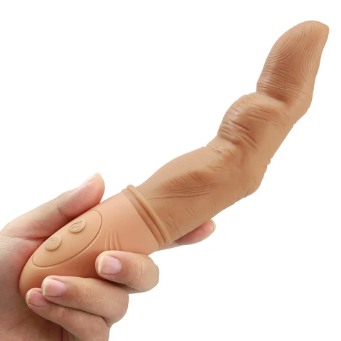 Мощный вибратор на палец для женщин, стимуляция точки G, Вагинальный Массажер, нагревательный силиконовый фаллоимитатор, надеваемый на палец мастурбатор, секс-игрушки для взрослых