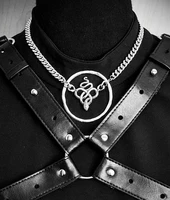 gothic snake chocker necklace silver plated witchy goth gothic statement goddess dark jewelry