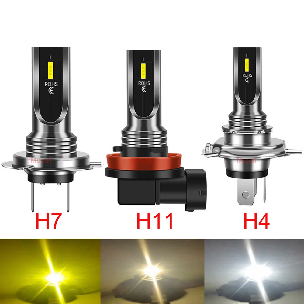 

2Pcs LED Car Lights 16000LM H4 H7 H1 H3 H8 H11 LED Atuo Lamp For Car Headlight Bulb HB3 HB4 9005 9006 Turbo LED Bulbs 12V 24V