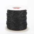 2 метра из нержавеющей стали розовое золотосереброчерная цепочка ожерелье жгут кабелей цепь для самостоятельного изготовления ювелирных изделий