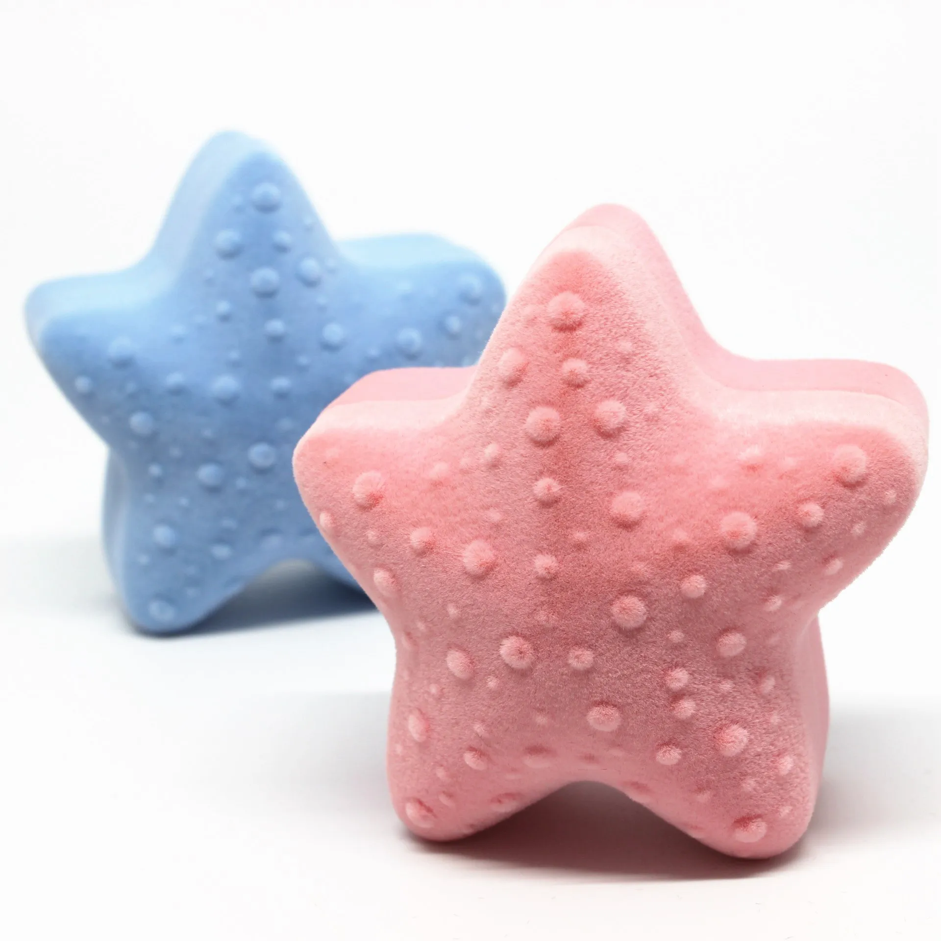 HOSENG 10Pcs Pink and Blue Macaron Color Star Box Women Pendant Necklace Portable Gift Jewelry Case HS_577