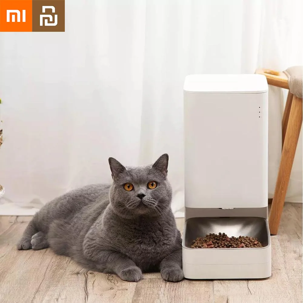 

Xiaomi Smart Pet Feeder Remote Voice Control Automatic Feeding Cats Dogs Regular Quantitative Keep Food Fresh Feed Machine Mijia