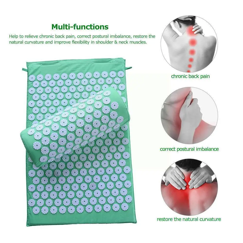 

Коврик для акупрессуры, коврик для йоги, подушка для медитации, набор для акупрессуры, фитнеса, упражнений для снятия стресса, подушка для йо...