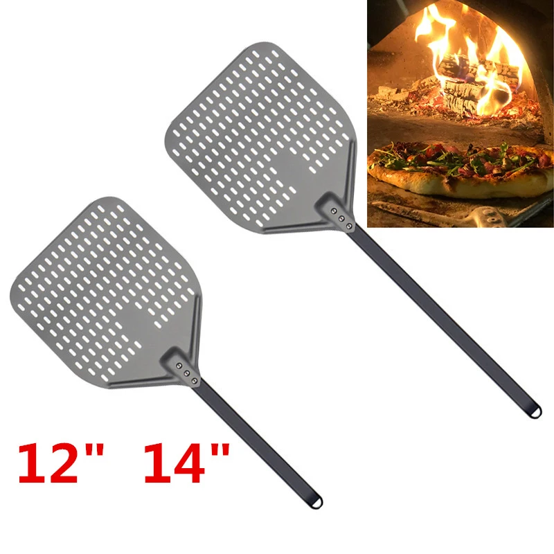 

Big long Aluminum Pizza Shovel Peel With Long Handle Pastry Tools Accessories Pizza Paddle Spatula Cake Baking turner 14 inch