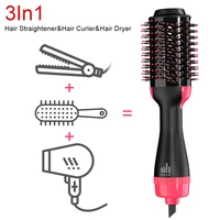 lisapro one step hot air brush household hair dryer brush volumizer hair curler straightener salon hair styling tools