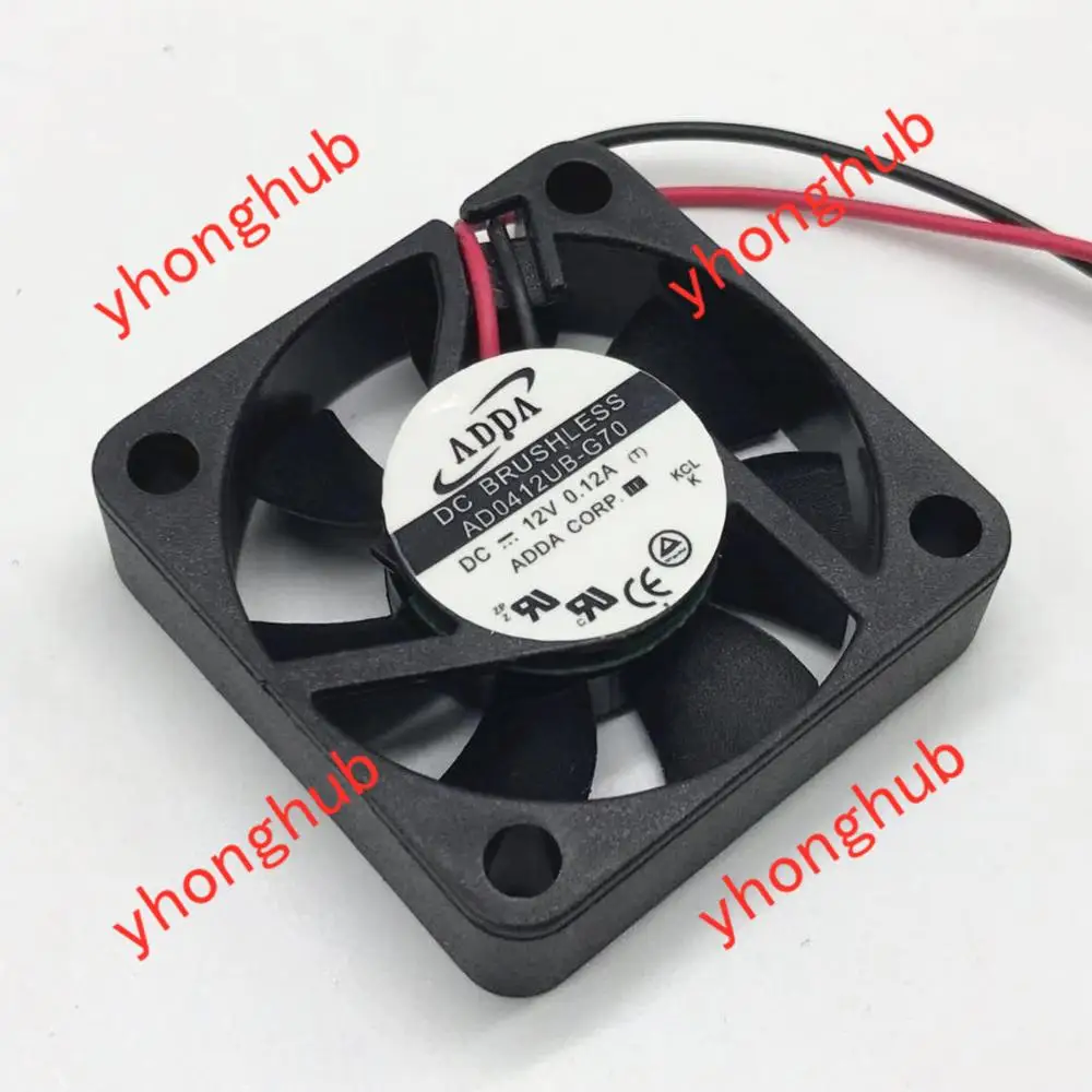 ADDA AD0412UB G70 DC 12V 0.12A 40x40x10 мм 2 провод Сервер вентилятор охлаждения|Кулеры и системы