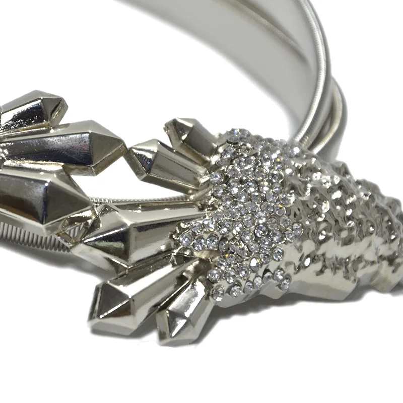 Ремень женский тонкий дизайнерский пояс с застежкой в виде крыльев Ангела