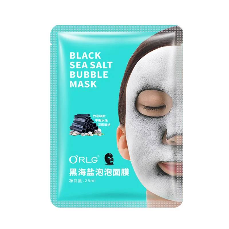 BUBBLE SHEET MASK Детокс кислородный пузырьковый лист маска корейская косметика увлажняющая бамбуковая угольная черная маска для лица отбеливающая уход за кожей лица - Цвет: BUBBLE SHEET MASK