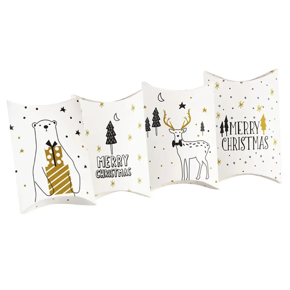 1 шт. подарочные коробки для конфет с рождеством оленем рождественской елкой