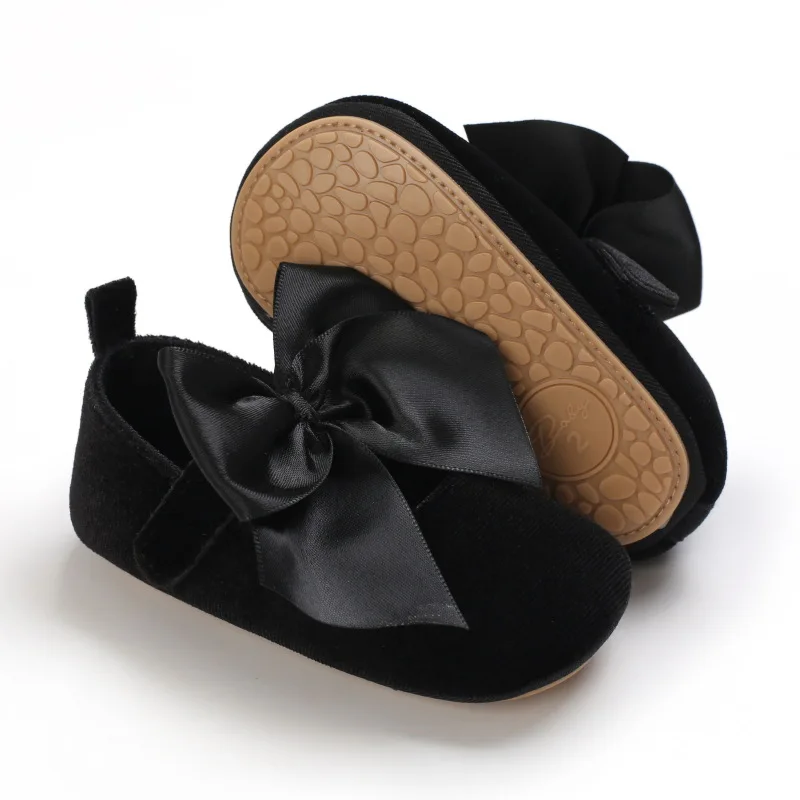 

0-18M Baby Girl Princess Dress Shoes Soft Sole Bow Knot Mary Jane Flats Anti-Slip Newborn Gifts Infant Toddler Baby Girl Shoes