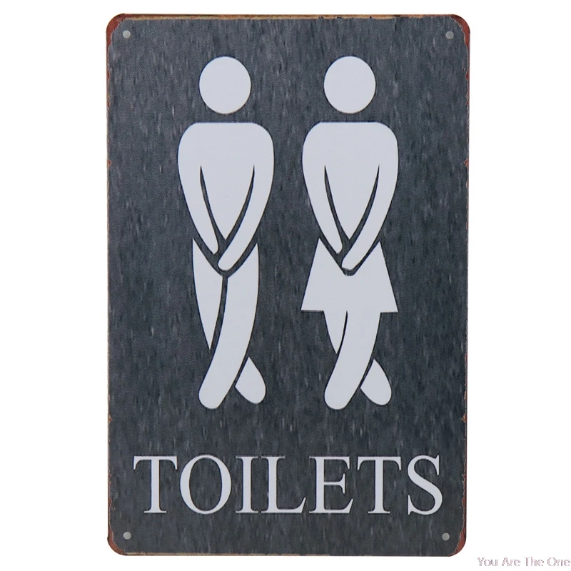 

Shabby Metal Tin Signs Notice Free WIFI WC Toilet No Smoking Vintage Garage Plaque Metal Painting Wall Decor Board Retro Pub