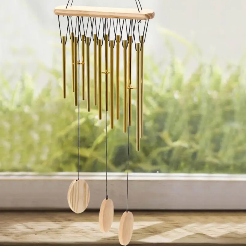 Расслабляющие деревянные медные трубки ветряные колокольчики приносит
