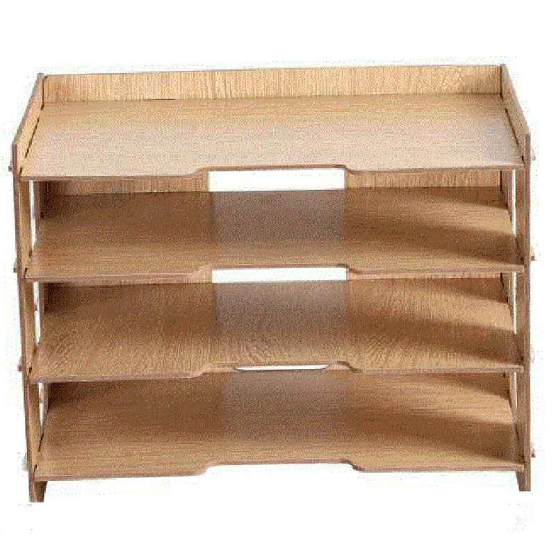 Креативный Настольный органайзер для файлов деревянный держатель документов