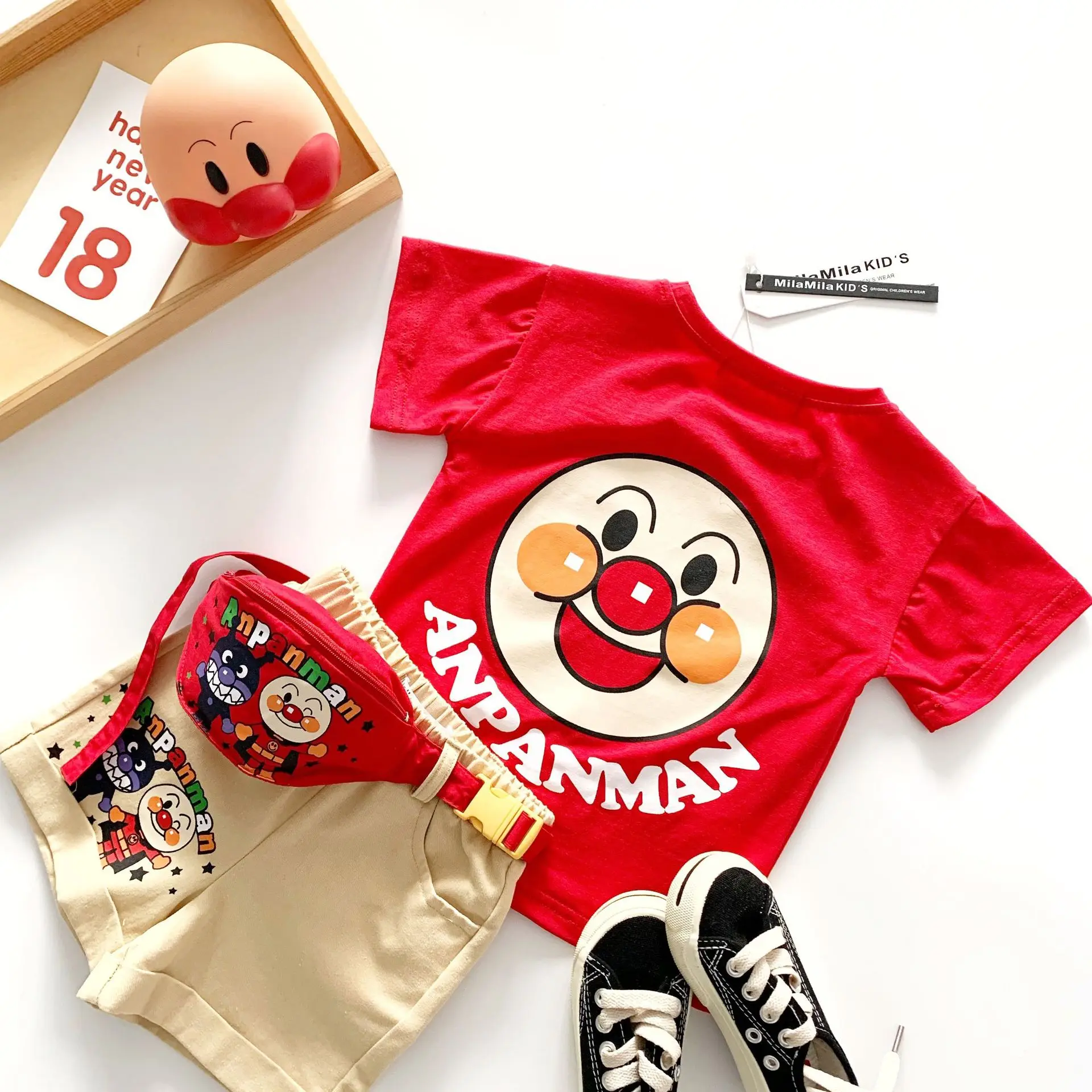 Tonytaobaby/новый летний костюм из 3 предметов с рисунком для мальчиков и девочек