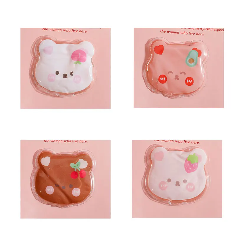 Зимний многоразовый гелевый мини-подогреватель для рук милый мультяшный