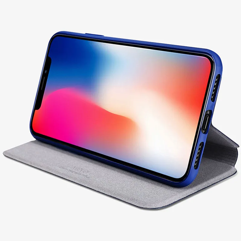 Ультратонкий чехол для Apple iPhone 11 Pro Max X XS XR 10, кожаный чехол-книжка с откидной крышкой для iPhone 6 S 6 S 7 8 Plus, откидная крышка