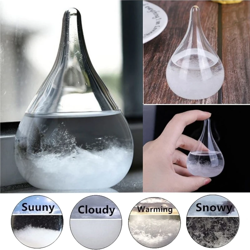 1 шт. прозрачная бутылка для погоды мини капли воды стекло измерения давления