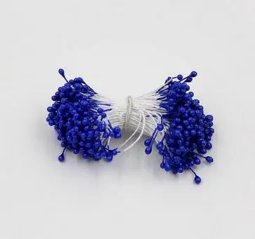 Dark blue 100 шт/партия искусственные цветы тычинки с днем рождения украшения детский душ Свадебные украшения Флорес Рождественский Декор - Цвет: Dark blue