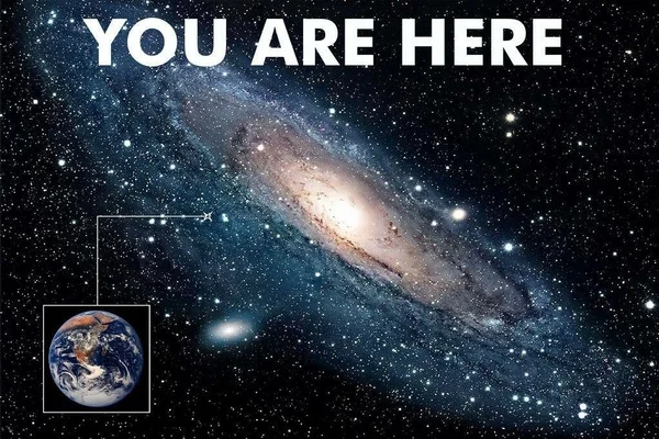 

You Are Here Galaxy Retro Solar System Poster Tin Metal Sign