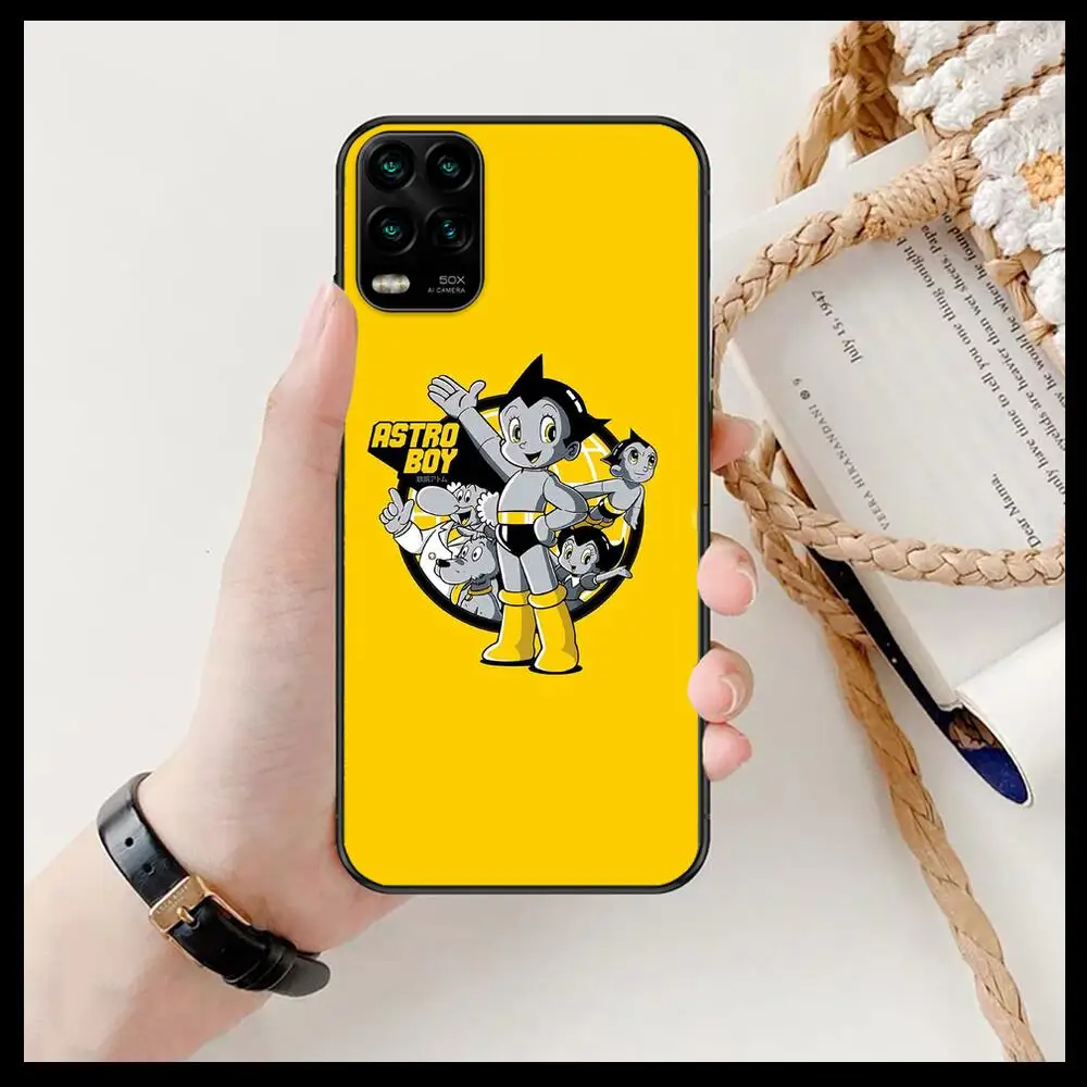 

hero anime Astro Boy Japanese cartoon Phone Case For XiaoMi Redmi Note 11 10 9S 8 7 6 5 A Pro T Y1 Anime Black Cover Silicone Ba