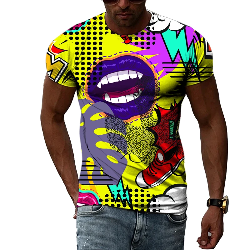 

cool men's summer short-sleeved Boys' T-shirts Casual new t-shirts round neck Hip Pop style tops unisex women's Oversized tee