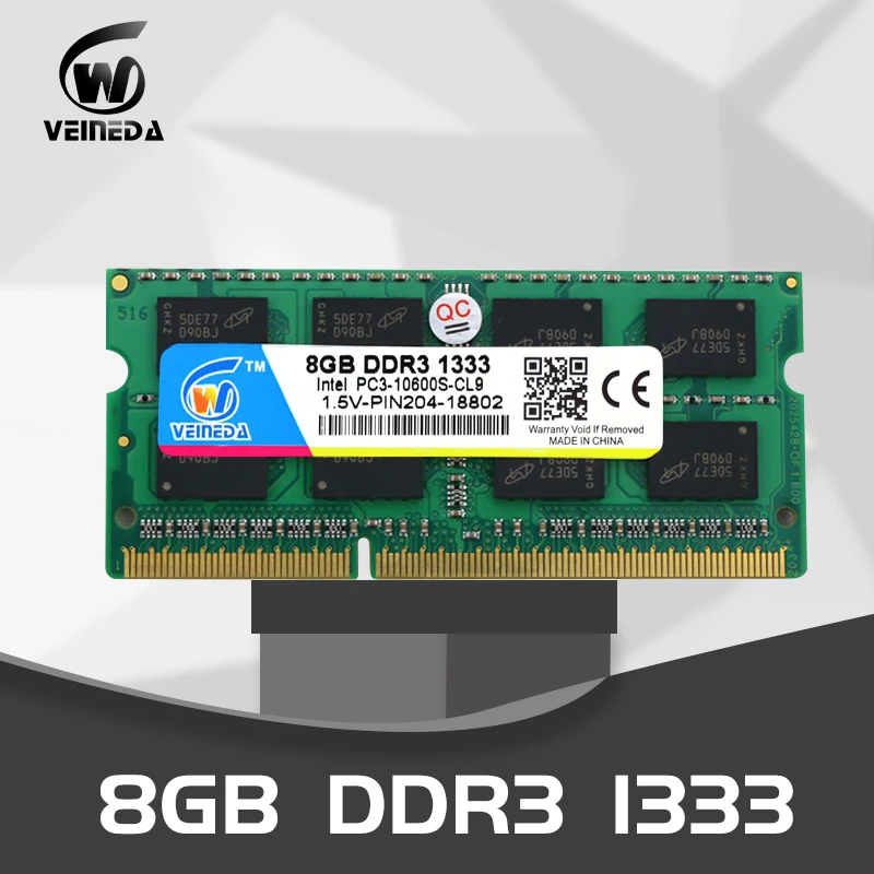 Память для ноутбука VEINEDA DDR3 8 ГБ 4 Гб 1333 МГц 1600 1 5 В ОЗУ 204Pin sodimm|Оперативная память| |