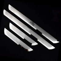 stainless steel door sill for seat leon arona ateca ibiza fr car styling accessories 4pcs