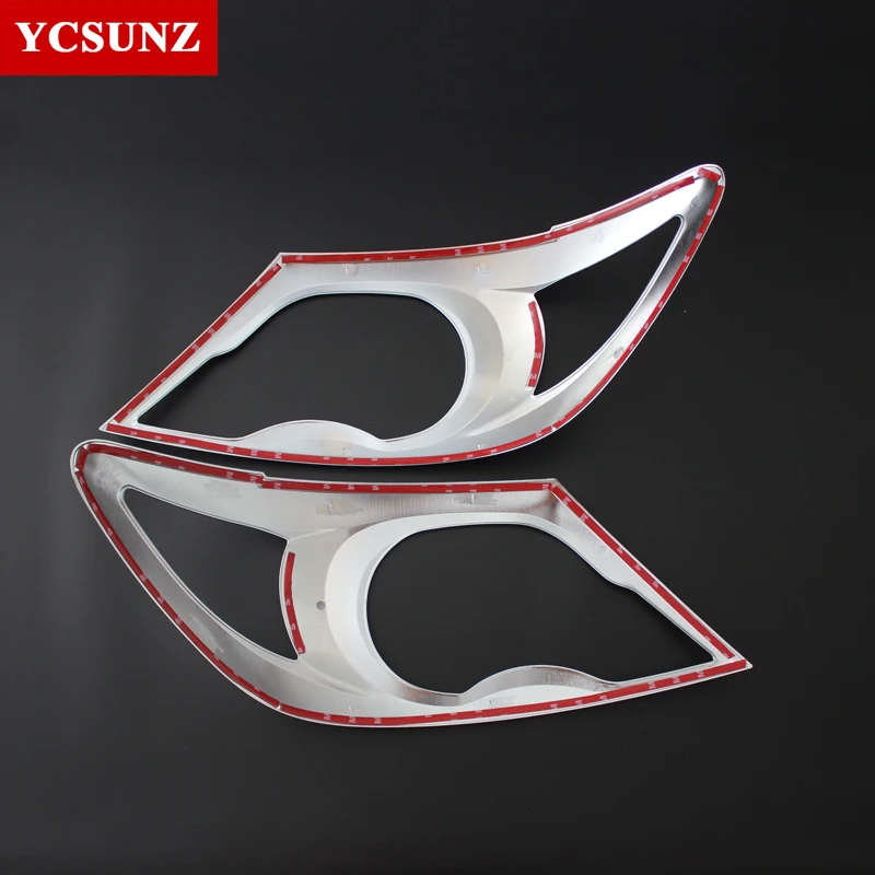 Автомобильный Стайлинг хромированный налобный фонарь крышка полоски Накладка