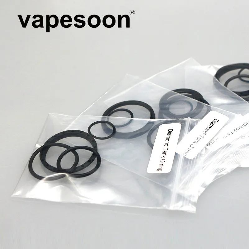 

10 Packs Vapesoon Replacement O Ring fit for diamond tank Atomizer seal o-ring silicone ring 4 rings/pack