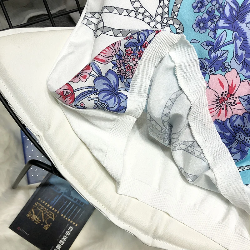 

2020 Women Summer Knitted Sweaters Short Sleeve Lady Vintage European Print Knitted Tops Short Sleeve Knitwear Summer T-shirts