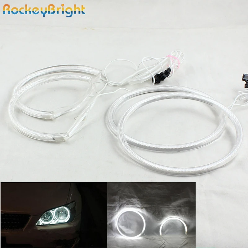 Rockeybright 1 комплект белый автомобиль CCFL Halo кольца ангельские глазки лампа для Lexus IS200/300/Toyota Altezza/Altezza Gita(Япония) 1998-2005