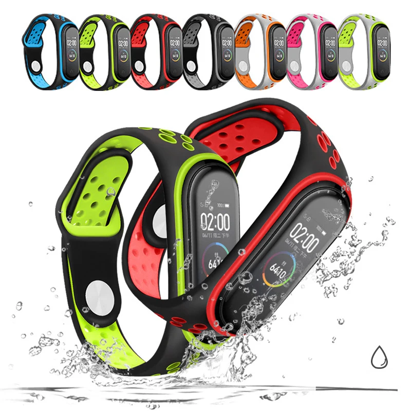 Мягкий силиконовый ремешок для Xiaomi mi band 4 спортивный наручных часов аксессуары