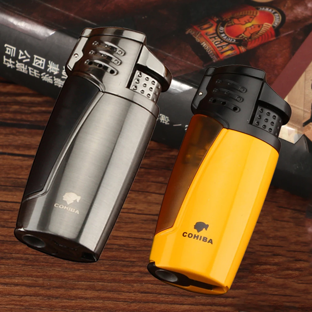 Зажигалка COHIBA для сигар газовая зажигалка Портативная Бутановая аксессуары