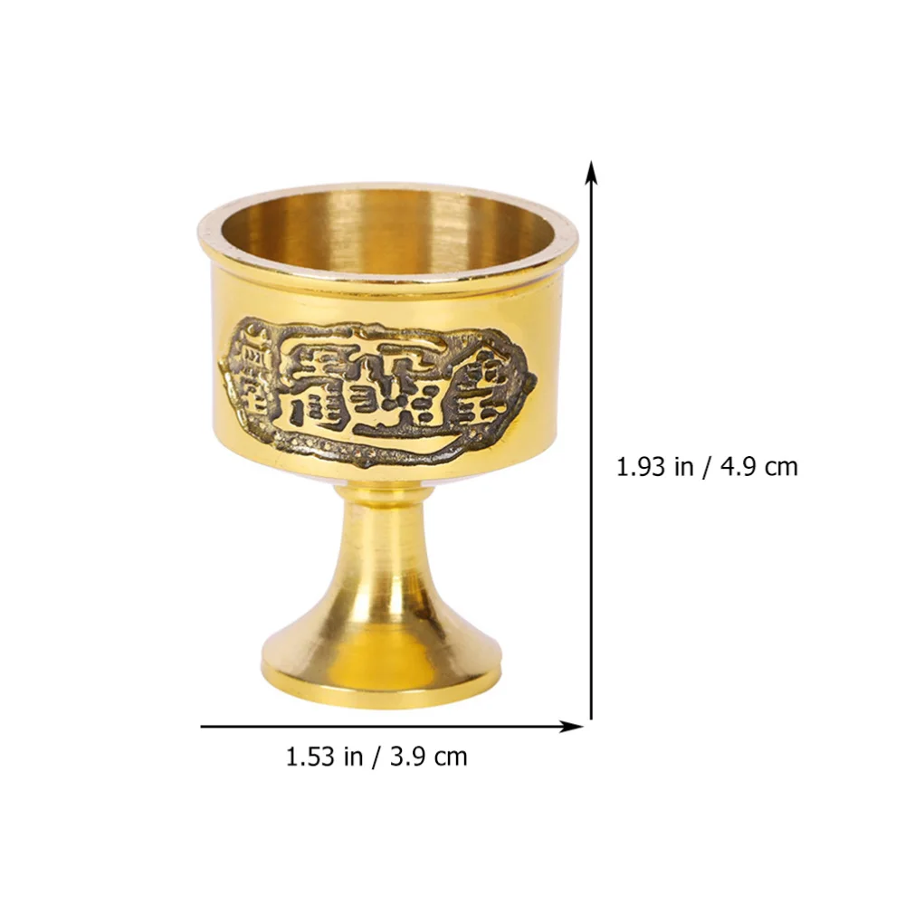 

1pc Decorative Metal Copper Cup Luxury Retro Style Novelty Unique Table Desk Cup