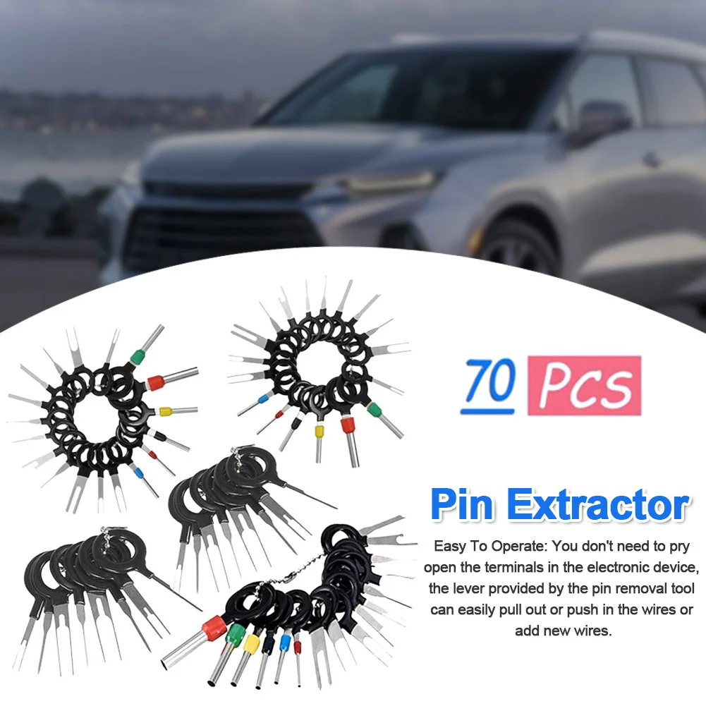 

70pcs/set Tool Puller Wire Release Automotive Pin Extractor Terminal Removal Professional Accessories Durable Connector Portable