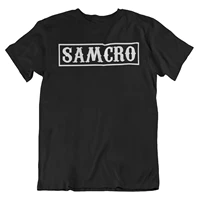 samcro block sons of anarchy inspired mens t shirt top summer fashion streetwear camiseta masculina 100 cotton t shirt
