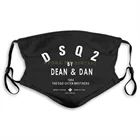 Забавные Белые Черные новые Dsq2 унисекс приталенные Повседневные базовые модные смешные многоразовые маски