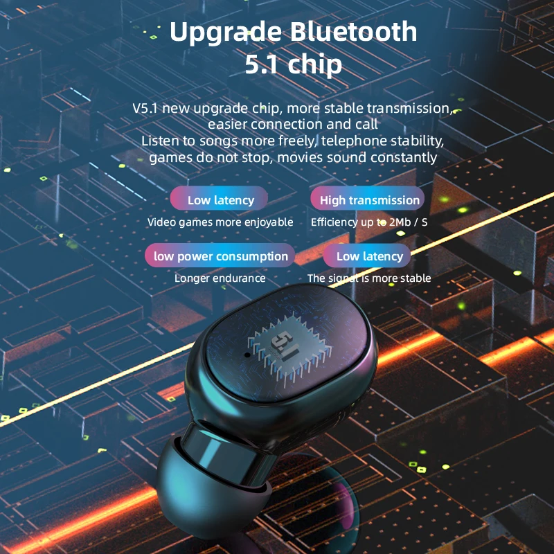 2021 Wireless Headphones D18 Earphones Bluetooth 5.0 TWS Earbuds Stereo Handsfree Headset with Microphone LED Display Power BanK |
