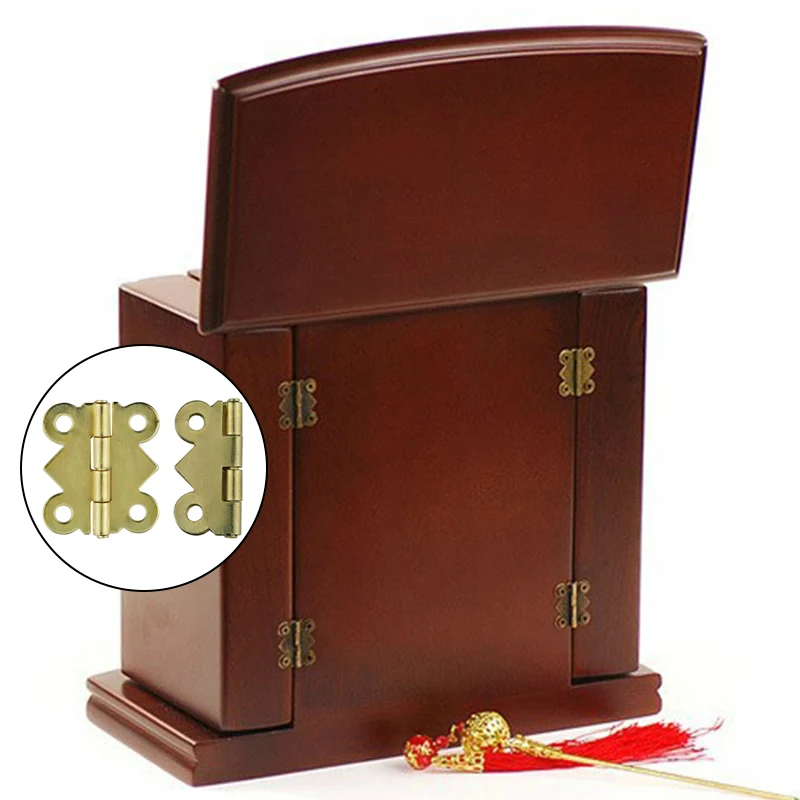 30 шт 20 мм x17мм Бронза Золото Серебро Мини Бабочка дверная петля шкаф ящик