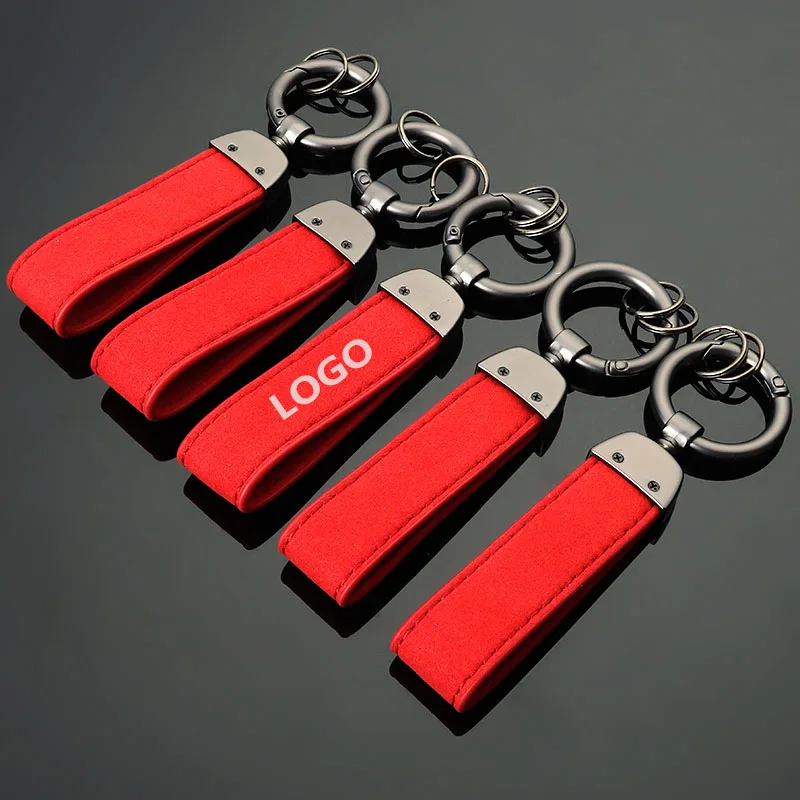 Автомобильные кольца для ключей кожаный брелок с поворотным мехом Benz Audi Honda Toyota M RS AMG BMW R surшмэ VW