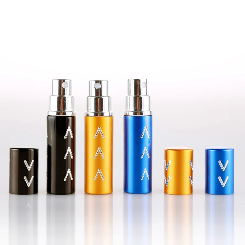 50 шт./лот Мини Металлические парфюмерные многоразовые бутылки распылители