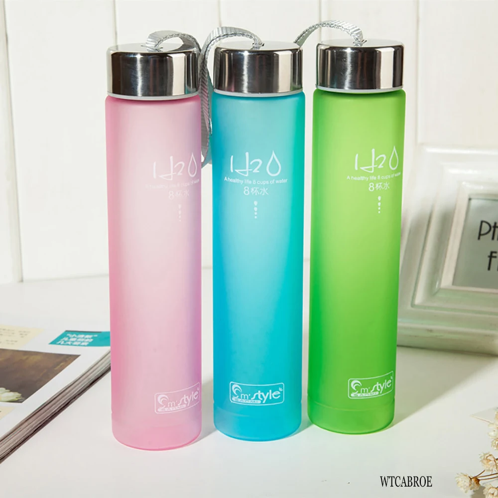 Пластиковая белая бутылка для воды WTCABROE 280 мл