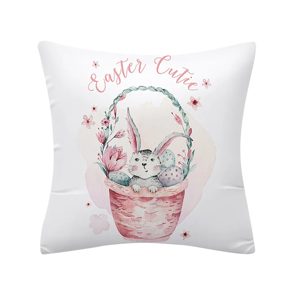 Квадратная наволочка льняная декоративная пасхальные подушки 45 см x чехол для на