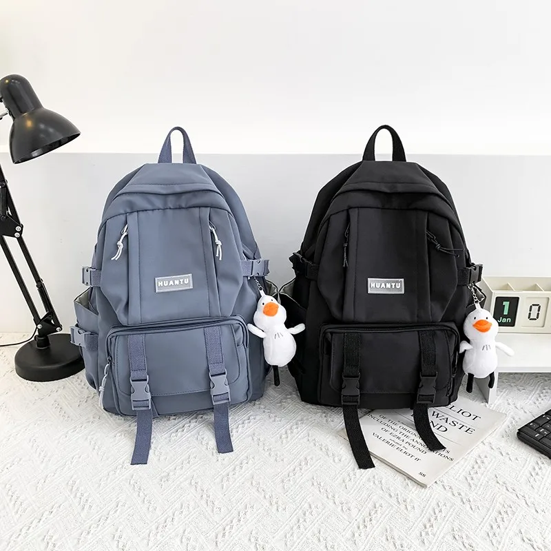 

Японский Модный женский рюкзак 2021, трендовая школьная сумка для девочек, нейлоновый нескользящий вместительный школьный рюкзак