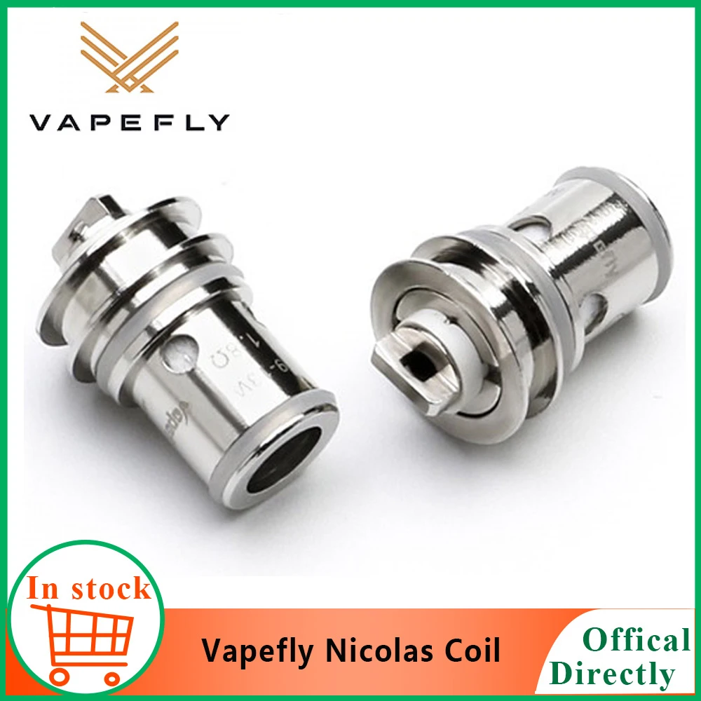 5pcs pack Vapefly Nicolas сменная катушка для бака vapefly nicolas MTL flavor tank|Испарители электронных