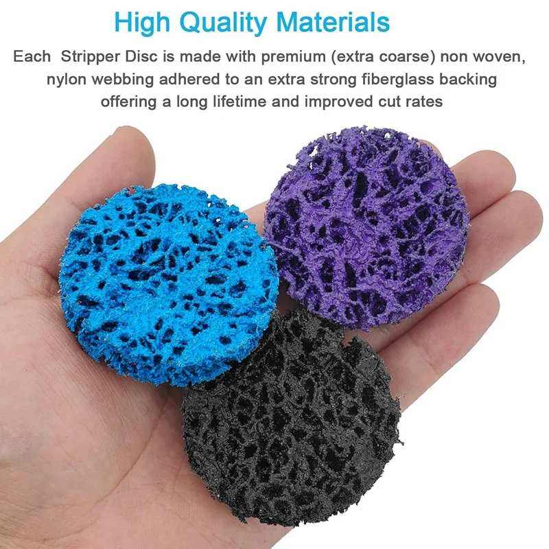 

7Pcs 2 Inch 50mm Roloc Quick Change Disc Clean & Strip Grinding Disc for Metal Paint Rust Removal