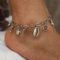 natural shell bohemian anklet womens football jewelry retro beach bracelet barefoot anklet legs new 2021