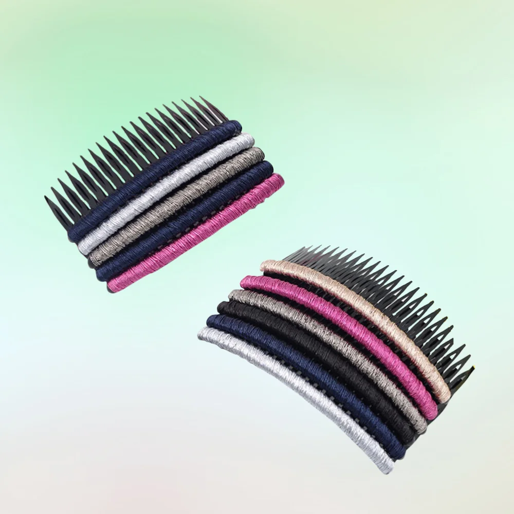

10pcs Hair Comb Pin Clip Color Thread Hair Side Combs for Girls Including 20 Teeth and 24 Teeth (Assorted Color)