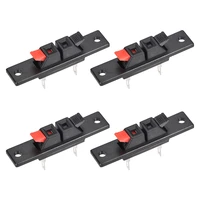uxcell 2 way spring speaker terminal clip push release connector strip block wp2 354pcs