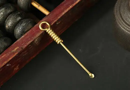 Новейшая модель Латунь золотой ложка Лопатка ковш зачерпнуть пики покер